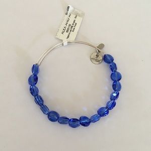 Alex and Ani blue beaded bangle.